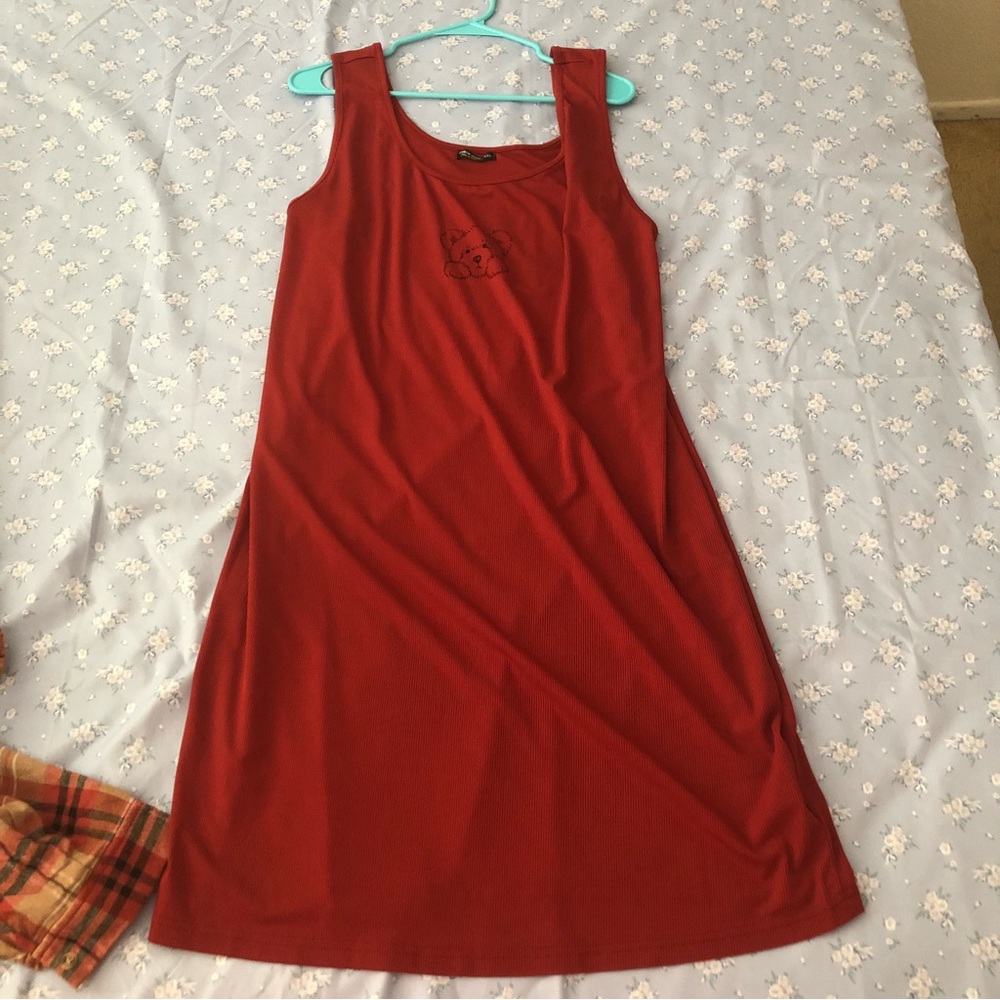 Plaid blouse w Bodycon dress